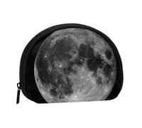 Mini porte-monnaie avec fermeture éclair pour femme avec imprimé aigle patriotique, Moon, One Size, Pochette à monnaie