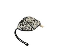 Mini porte-monnaie brodé en coton avec pendentif à fermeture éclair pour clés de voiture, 05, Taille unique