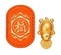 Mini porte-monnaie en cuir imprimé tortue mordante dorée, Vert, Décontracté