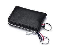 Mini porte-monnaie en cuir véritable ultra fin avec fermeture éclair - Joli portefeuille en cuir de vache souple pour permis de conduire - Porte-cartes, 2, Taille unique