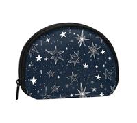 Mini porte-monnaie imprimé phosphorescent pour femmes et filles, petite pochette de rangement pour pièces de monnaie, taille unique, décontracté, Noir , Taille unique