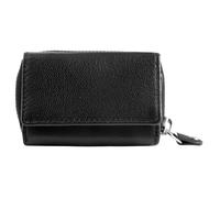 Mini porte-monnaie - JUST - JU330 - Cuir chèvre - Noir - Fermeture zippée