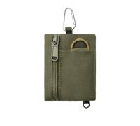 Mini Porte Monnaie Mini Porte-Monnaie et clés, Sac de Rangement Sport à Fermeture éclair en Nylon Style décontracté, matériau Polyester, Petit Porte-Carte Suspendu(Green)