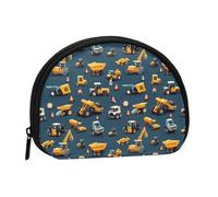 Mini porte-monnaie pour femme, joli petit porte-monnaie avec imprimé excavatrice de dessin animé