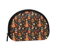 Mini porte-monnaie pour femme, motif tête de mort, imprimé guitare, mignon petit porte-monnaie