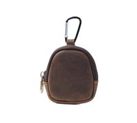 Mini Porte - Monnaie pour Hommes et Femmes, Sac à Monnaie en Cuir véritable, Sac de Rangement avec Fermeture à glissière, véritable Cuir de Vache Vintage Petit Porte - clés, Porte - clés Zipp