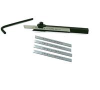 Mini porte-outils pour petits tours Unimat, Seig, Emco, Proxxon, Grizzly (tige de 6 mm avec 4 lames de rechange)