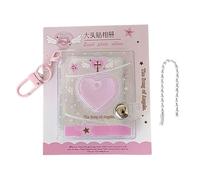 Mini porte-photos pendentif - Album photo de 2 pouces avec douze pochettes fait à la main, organisateur de mémoire mobile robuste, élégant, cadeau personnel | Décoration d'événement de célébrations d'