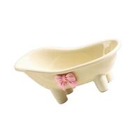 Mini Porte-Savon de Baignoire, la Boîte de Savon Décorative en Plastique Même Mignonne Même pour la Cuisine Salle Bain, Coquille Savon Robuste pour le Porte-drainage Stockage Stockage Hygiénique