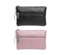 Mini Portefeuille 2 Pièces, Portefeuille en Cuir PU, Portefeuille Élé Et Simple, pour Ranger Clés, Cartes Et Espèces