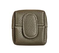 Mini Portefeuille à Motif Litchi - avec Motif lychée - Mini Portefeuille Compact et uni - Pratique pour pièces de Monnaie, Cartes et clés, Vert armée., Motif Floral bohème