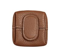 Mini Portefeuille à Motif Litchi - avec Motif lychée - Mini Portefeuille Compact et uni - Pratique pour pièces de Monnaie, Cartes et clés, café, Motif Floral bohème