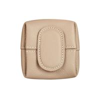 Mini Portefeuille à Motif Litchi - avec Motif lychée - Mini Portefeuille Compact et uni - Pratique pour pièces de Monnaie, Cartes et clés, Beige, Motif Floral bohème