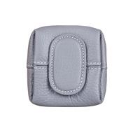 Mini Portefeuille à Motif Litchi - avec Motif lychée - Mini Portefeuille Compact et uni - Pratique pour pièces de Monnaie, Cartes et clés, Violet Clair, Motif Floral bohème