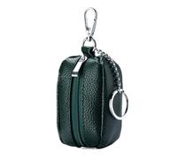 Mini Portefeuille à pièces Sac à clés en Cuir for Femmes, Porte-Monnaie avec Porte-clés, Sacs Souples, Petit Sac Polyvalent, Pochette pièces de Monnaie(Pearl Green)