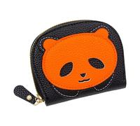 Mini portefeuille mignon avec porte-monnaie en accordéon texturé pour les trajets quotidiens au travail, idéal pour les sorties décontractées et (orange, taille unique)