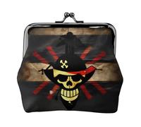 Mini portefeuille pour cartes et rouge à lèvres Motif drapeau pirate