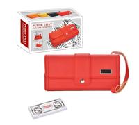 Mini portefeuille - Sac à main qui peut pulvériser de l'argent, portefeuille pulvérisateur de jeu de société 2026, sac à main amusant en T, pulvérisateur d'argent M-oney, Rouge, 1pcs