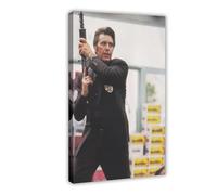 Mini poster vintage original _ Magazine Clipping - Al Pacino As Vincent Hanna in Heat (Michael Mann_1995) - Impression sur toile - Décoration murale pour salon, chambre à coucher - 30,5 x 45,7 cm