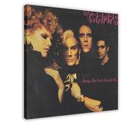Mini poster vintage original _ Magazine Clipping - The Cramps - Songs The Lord Taught Us - Impression sur toile - Décoration murale pour salon, chambre à coucher - 30 x 30 cm