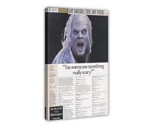 Mini poster vintage original _ Magazine Clipping - The Twilight Zone _ The Movie (scène classique) - Poster sur toile - Décoration murale pour salon, chambre à coucher - 30,5 x 45,7 cm (30 x 45,7 cm)