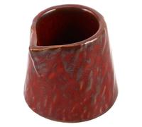 Mini Pot à Crème en Céramique 40ml Rouge pour Espresso et Café | Porcelaine Émaillée, Surface Lisse Non Poreuse, Finition Brillante, Service Mini pour Bar à Café