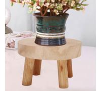 Mini Pot De Fleurs D'intérieur En Bois Massif, Support De Plantes Durables, Tabouret En Bois Massif, Simple Et Facile À Assortir
