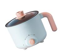 Mini Pot électrique pour Nouilles et Soupes avec Chauffage et Caractéristiques (Antiadhésif (avec marmite à vapeur en acier)