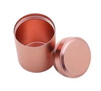 Mini pot scellé portable - Récipient alimentaire en acier inoxydable résistant aux voyages pour noix, bonbons et thé, Or rose, Taglia Unica