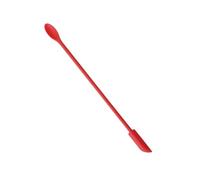 Mini pot souple allongé for gâteau, crème, confiture, grattoirs, spatules de maquillage, couteau à beurre, outils cuisine, accessoires, 2 pièces pour Racler(Red,23.5x1.2cm)