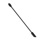 Mini pot souple allongé for gâteau, crème, confiture, grattoirs, spatules de maquillage, couteau à beurre, outils cuisine, accessoires, 2 pièces pour Racler(Black,30.5x1.5cm)