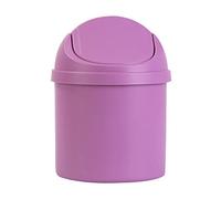 Mini Poubelle avec Couvercle, Conception Portable, PP Durable pour la Maison, le Bureau, la Cuisine et la Chambre à Coucher, 1 unité (PURPLE)