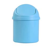 Mini Poubelle avec Couvercle, Conception Portable, PP Durable pour la Maison, le Bureau, la Cuisine et la Chambre à Coucher, 1 unité (BLUE)