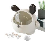 Mini poubelle de bureau - Jolie boîte de dessin animé, poubelle de bureau avec couvercle, joint bloquant les odeurs, boîte de rangement polyvalente | Accessoire d'organisateur de Table de maquillage P