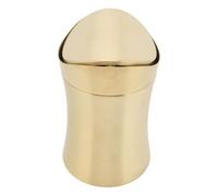 Mini Poubelle en Acier Inoxydable Premium 304 avec Couvercle - Poubelle de Bureau à L'épreuve des Odeur Compactes pour Bureau/Cuisine/Salle de Bain, élégant et à L'épreuve