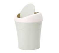 Mini poubelle en plastique avec couvercle basculant pour comptoir de voiture, 3 options de couleur, vert