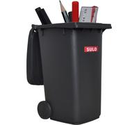 Mini poubelle originale SULO grand modèle 240 litres GRIS Récipient miniature Rangement Poubelle de table Porte-crayons Bureau Jouet Collectionneur