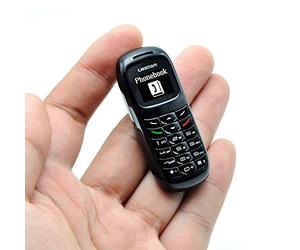 Mini Pouce Téléphone Portable L8STAR BM70 Bluetooth 0.66" OLED Casque Casque Casque GSM SIM Plus Petit FM Dialer Musique MP3 (Noir)