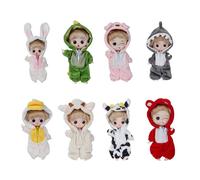 Mini Poupée Articulée 1/12 Pour Garçon, Jouet Pour Apaiser Les Émotions, Perruque Bouclée Avec Expression Mignonne, Cadeau Surprise