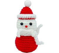 Mini poupée bonhomme de neige positif au crochet avec carte d'encouragement, cadeaux de reconnaissance des employés, poupées à tricoter positives, poupées au crochet pour collègues, employés de bureau
