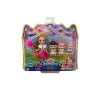 Enchantimals - Coffret famille Brystal Lapin & Lapereaux - Poupée 15 cm, accessoires - Dès 4 ans