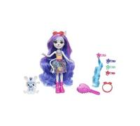 Enchantimals Coffret Gala Enchanté Poupée Zemirah Zèbre & Grainy 15 Cm, 5 Accessoires De Coiffure Inclus, À Collectionner, Jouet Enfant, Dès 4 Ans, HNV28