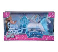 Simba - Evi Love Carrosse d'Hiver - Mini Poupée 12cm - Cheval avec Crinière et Flocons de Neige - 105733502