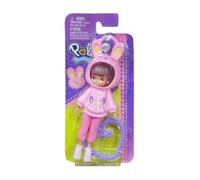 Mini Poupée Polly Pocket avec clip amitié cœur violet