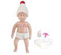 Mini Poupée Reborn En Silicone Souple De 6 Pouces, Jouet Réaliste Pour Enfants, Avec Panier De Couchage, Ensemble De Baignoire