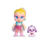 Mini poupée Super Mignonne avec Chiot - Regi & Snowball, poupée articulée de 12 cm avec Chiot, Tenues et Accessoires de Super-héros, Convient aux Enfants de 4 Ans et Plus
