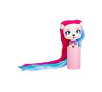 VIP PETS Bow Power Gwen S6 | Poupée petit chienne à collectionner avec un look Urbain et des cheveux longs à peigner ou décorer - Jouet cadeau pour filles +3 Ans