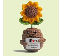 Mini poupées au crochet avec carte positive, carte amusante en crochet pour soutien émotionnel, jolies poupées au crochet pour un cadeau d'anniversaire, cadeau idéal pour quelqu'un que vous aimez