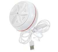 Mini pour et Portable Laver Voyage USB 10w Machine Vêtements | Boîtier Abs Blanc, Charge USB Interrupteur, Couple Élevé et Format Léger
