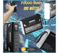 Mini Power Bank 70000 mAh 100W - Batterie Externe Compacte USB-C